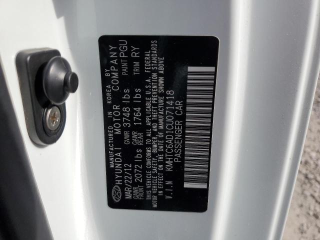 Photo 10 from auction – 2012 HYUNDAI VELOSTER with VIN KMHTC6AD1CU071418