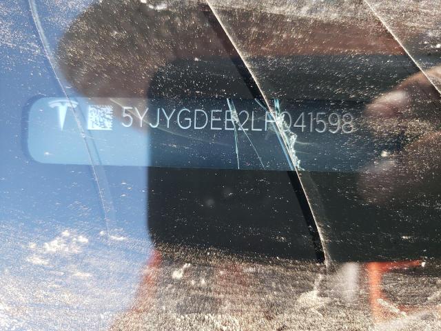 Photo 10 from auction – 2020 TESLA MODEL Y with VIN 5YJYGDEE2LF041598
