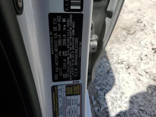 Photo 10 from auction – 2017 KIA FORTE LX with VIN 3KPFK4A74HE121009