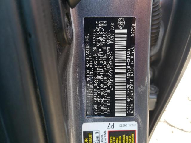 Photo 10 from auction – 2013 TOYOTA CAMRY L with VIN 4T1BF1FK3DU258691