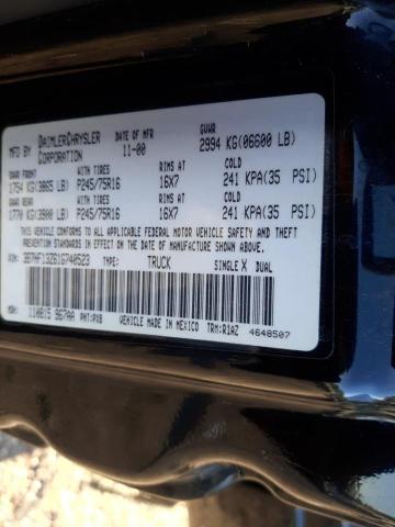 Photo 10 from auction – 2001 DODGE RAM 1500 with VIN 3B7HF13Z61G740523