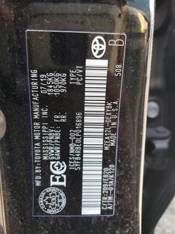 Photo 10 from auction – 2020 TOYOTA COROLLA SE with VIN 5YFB4RBE0LP016896