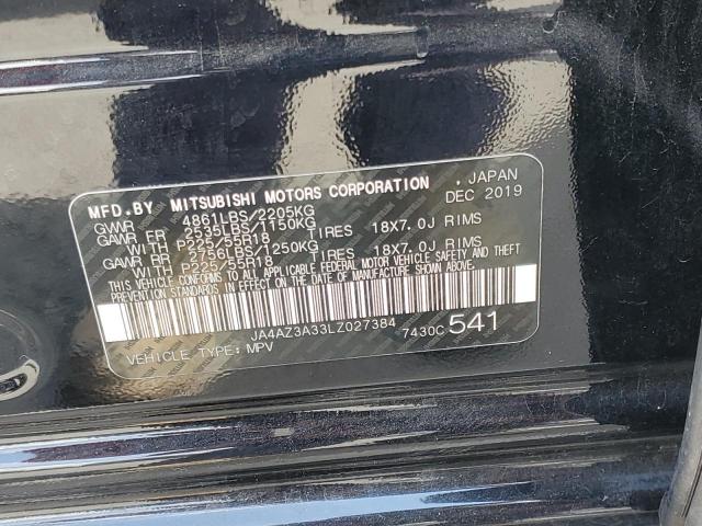 Photo 10 from auction – 2020 MITSUBISHI OUTLANDER with VIN JA4AZ3A33LZ027384
