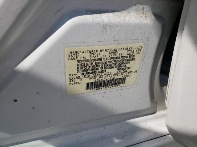 Photo 10 from auction – 2012 NISSAN SENTRA 2.0 with VIN 3N1AB6AP5CL645024