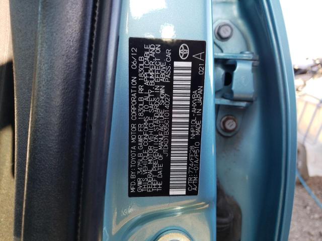 Photo 10 from auction – 2012 TOYOTA PRIUS C with VIN JTDKDTB35C1014027