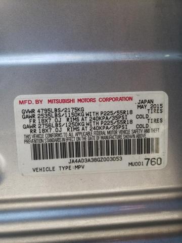 Photo 10 from auction – 2016 MITSUBISHI OUTLANDER with VIN JA4AD3A38GZ003053