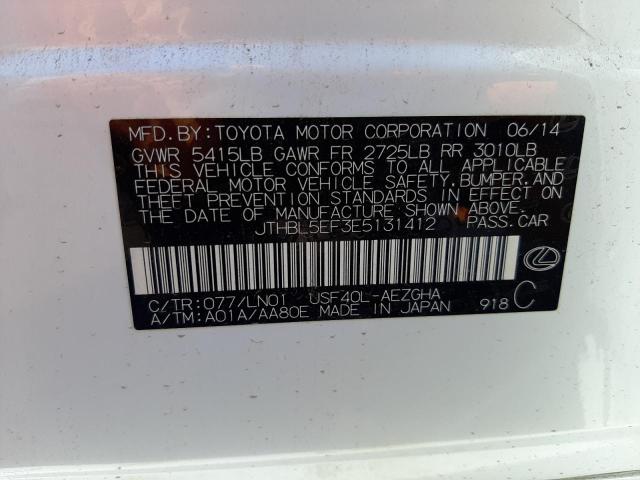 Photo 10 from auction – 2014 LEXUS LS 460 with VIN JTHBL5EF3E5131412