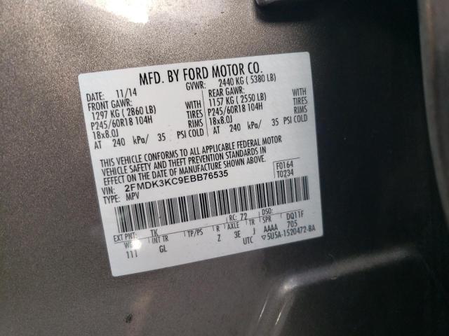 Photo 10 from auction – 2014 FORD EDGE LIMIT with VIN 2FMDK3KC9EBB76535