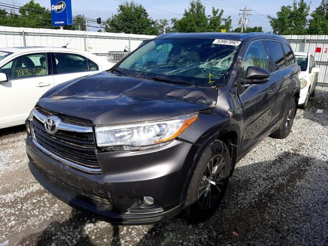 Фото 2 с аукциона – 2016 TOYOTA HIGHLANDER с VIN 5TDJKRFH7GS321072