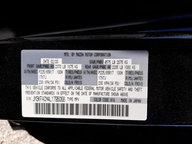 Photo 10 from auction – 2020 MAZDA CX-5 TOURI with VIN JM3KFACM4L1795068
