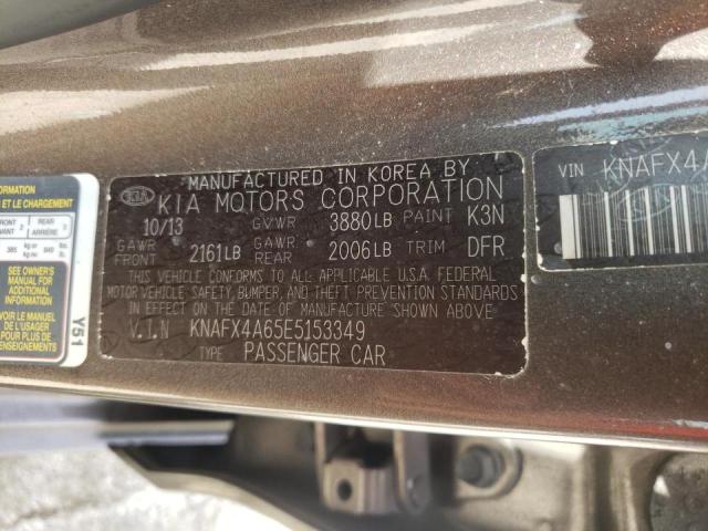Photo 10 from auction – 2014 KIA FORTE LX with VIN KNAFX4A65E5153349