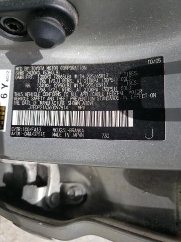 Photo 10 from auction – 2006 TOYOTA HIGHLANDER with VIN JTEDP21A360097814
