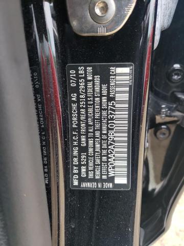 Photo 10 from auction – 2011 PORSCHE PANAMERA 2 with VIN WP0AA2A79BL013775