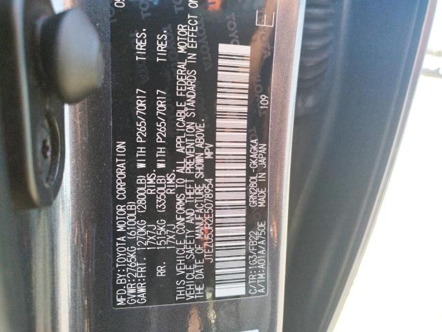Photo 10 from auction – 2014 TOYOTA 4RUNNER SR with VIN JTEZU5JR2E5078954