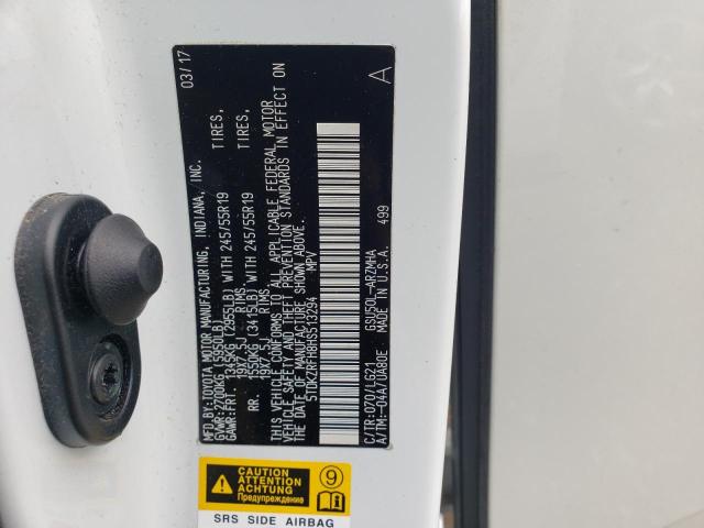 Photo 10 from auction – 2017 TOYOTA HIGHLANDER with VIN 5TDKZRFH8HS513294