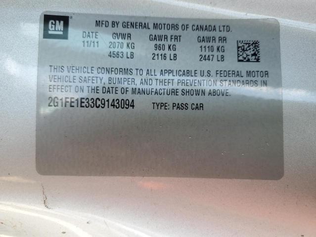 Photo 10 from auction – 2012 CHEVROLET CAMARO LS with VIN 2G1FE1E33C9143094