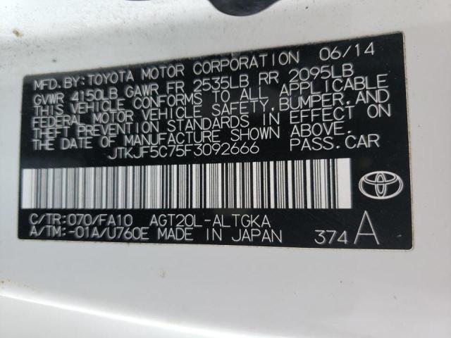 Photo 10 from auction – 2015 TOYOTA SCION TC with VIN JTKJF5C75F3092666