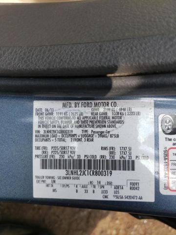 Photo 10 from auction – 2012 LINCOLN MKZ with VIN 3LNHL2JC1CR800319