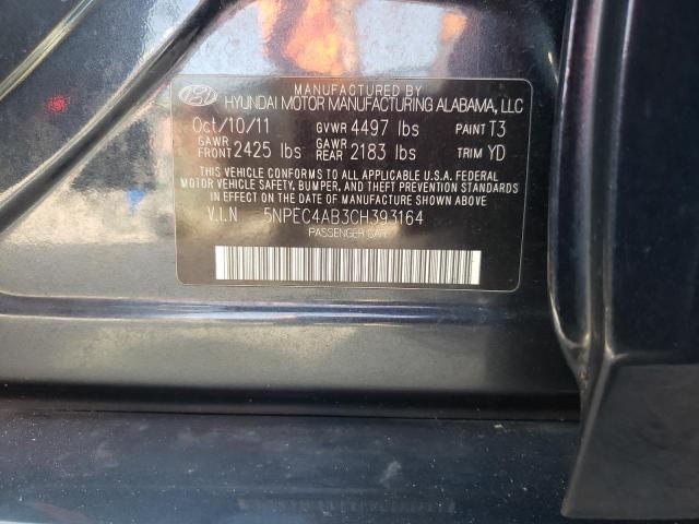 Photo 10 from auction – 2012 HYUNDAI SONATA SE with VIN 5NPEC4AB3CH393164