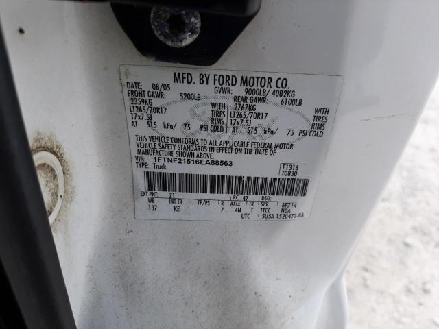Photo 10 from auction – 2006 FORD F250 SUPER with VIN 1FTNF21516EA88563