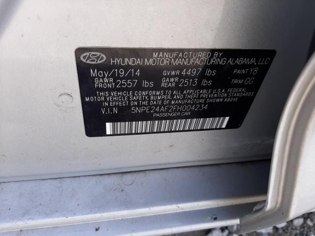 Photo 10 from auction – 2015 HYUNDAI SONATA SE with VIN 5NPE24AF2FH004234