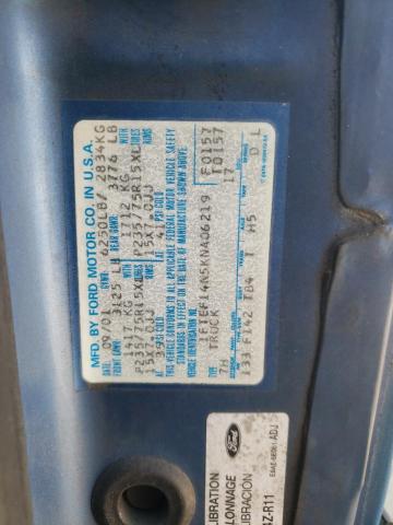Photo 10 from auction – 1989 FORD F150 with VIN 1FTEF14N5KNA06219