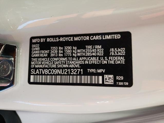 Photo 10 from auction – 2022 ROLLS-ROYCE CULLINAN B with VIN SLATV8C09NU213271