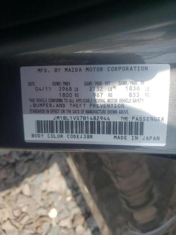 Photo 10 from auction – 2011 MAZDA 3 I with VIN JM1BL1VG7B1482944