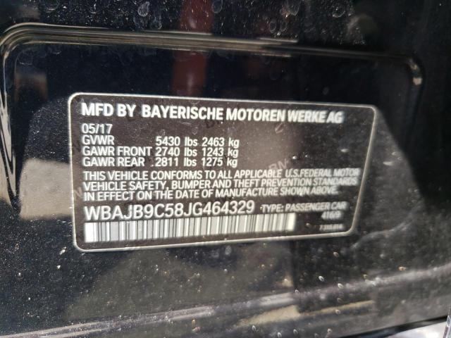Photo 10 from auction – 2018 BMW M550XI with VIN WBAJB9C58JG464329