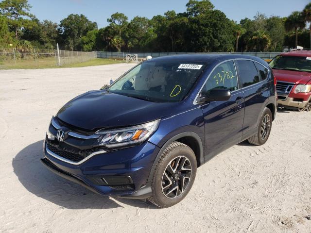 Photo 2 from auction – 2016 HONDA CR-V SE with VIN 2HKRM3H49GH534244