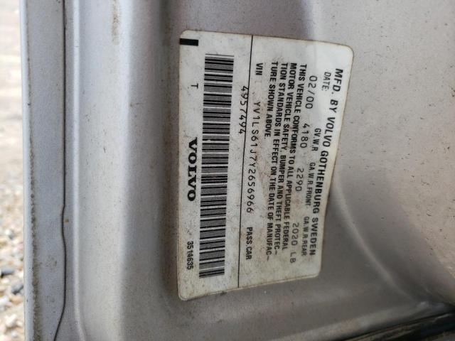 Photo 10 from auction – 2000 VOLVO S70 BASE with VIN YV1LS61J7Y2656966