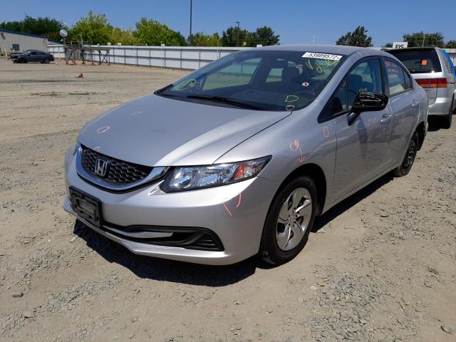 Photo 2 from auction – 2014 HONDA CIVIC LX with VIN 19XFB2F54EE256675