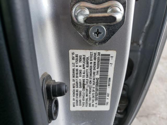 Photo 10 from auction – 2015 HONDA CIVIC LX with VIN 19XFB2F55FE068443