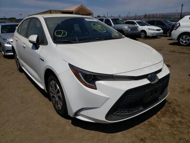 TOYOTA COROLLA LE 2021 with VIN JTDEAMDE2MJ028107 - Photo from auction