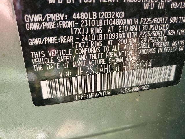 Photo 10 from auction – 2014 SUBARU FORESTER 2 with VIN JF2SJAHC5EH496644