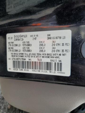 Photo 10 from auction – 2007 DODGE RAM 1500 S with VIN 1D7HU18257S179904