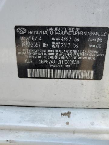 Photo 10 from auction – 2015 HYUNDAI SONATA SE with VIN 5NPE24AF3FH002850