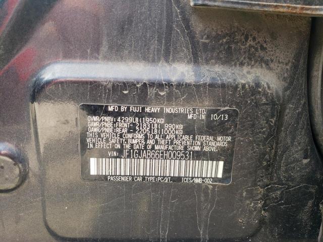 Photo 10 from auction – 2014 SUBARU IMPREZA PR with VIN JF1GJAB66EH009531
