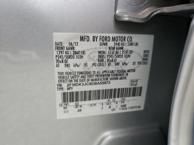 Photo 10 from auction – 2013 FORD EDGE SEL with VIN 2FMDK3JC9DBA55973