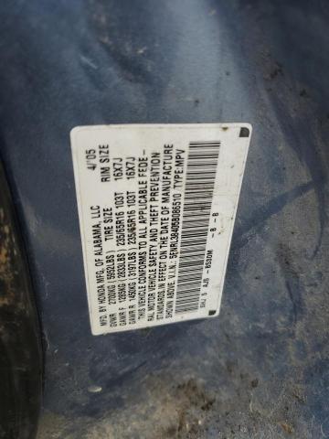 Photo 10 from auction – 2005 HONDA ODYSSEY EX with VIN 5FNRL38405B086510