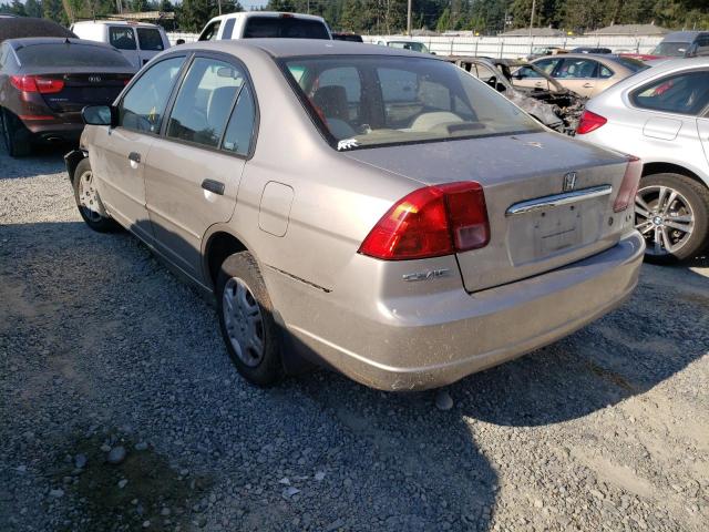 Photo 3 from auction – 2001 HONDA CIVIC LX with VIN JHMES16511S010484