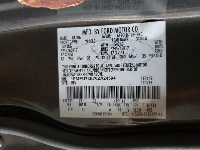 Photo 10 from auction – 2006 FORD EXPLORER E with VIN 1FMEU74E76ZA24594
