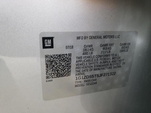Photo 10 from auction – 2018 CHEVROLET MALIBU LT with VIN 1G1ZD5ST5JF271322