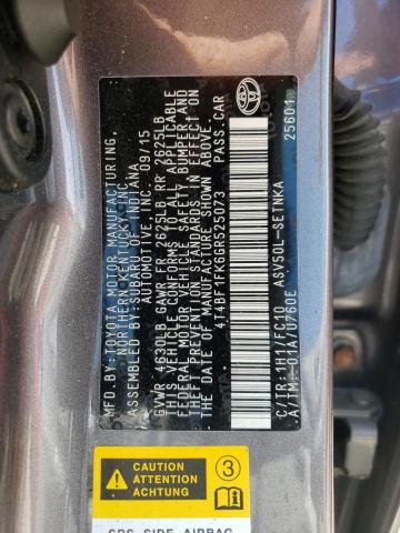 Photo 10 from auction – 2016 TOYOTA CAMRY LE with VIN 4T4BF1FK6GR525073