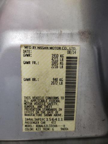 Photo 10 from auction – 2015 NISSAN ALTIMA with VIN 1N4AL3AP1FC156411