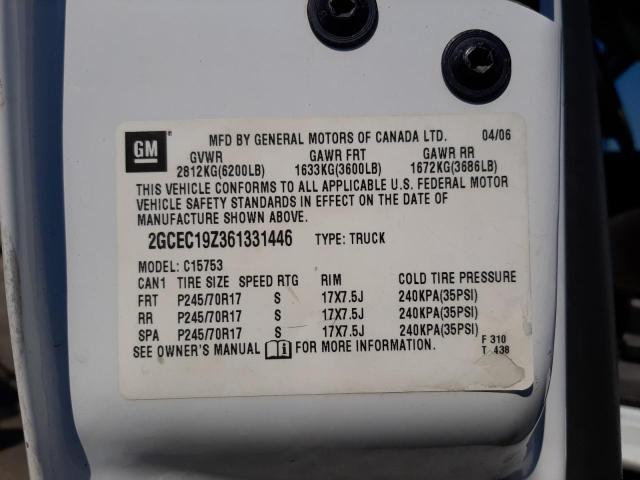 Photo 10 from auction – 2006 CHEVROLET SILVERADO with VIN 2GCEC19V661122277