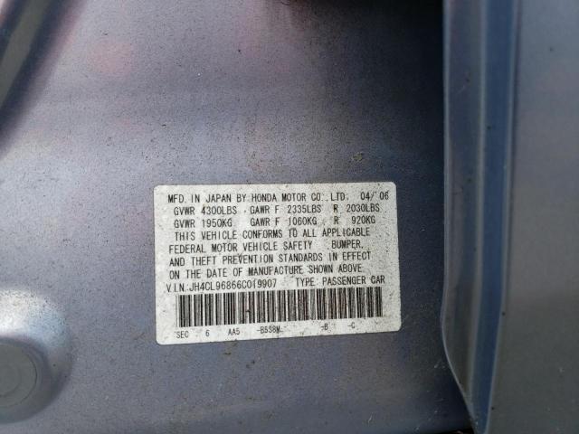 Photo 10 from auction – 2006 ACURA TSX with VIN JH4CL96866C019907