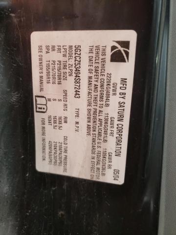 Photo 10 from auction – 2004 SATURN VUE with VIN 5GZCZ53494S872443