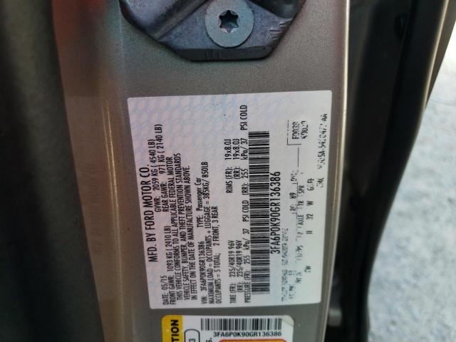 Photo 10 from auction – 2016 FORD FUSION TIT with VIN 3FA6P0K90GR136386