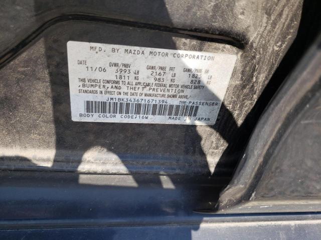 Photo 10 from auction – 2007 MAZDA 3 HATCHBAC with VIN JM1BK343671671394